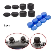 8pcs soft silicone thumb grip stick cap cover case heightened anti slip accessory for sony play station 4 ps5 ps4 pro