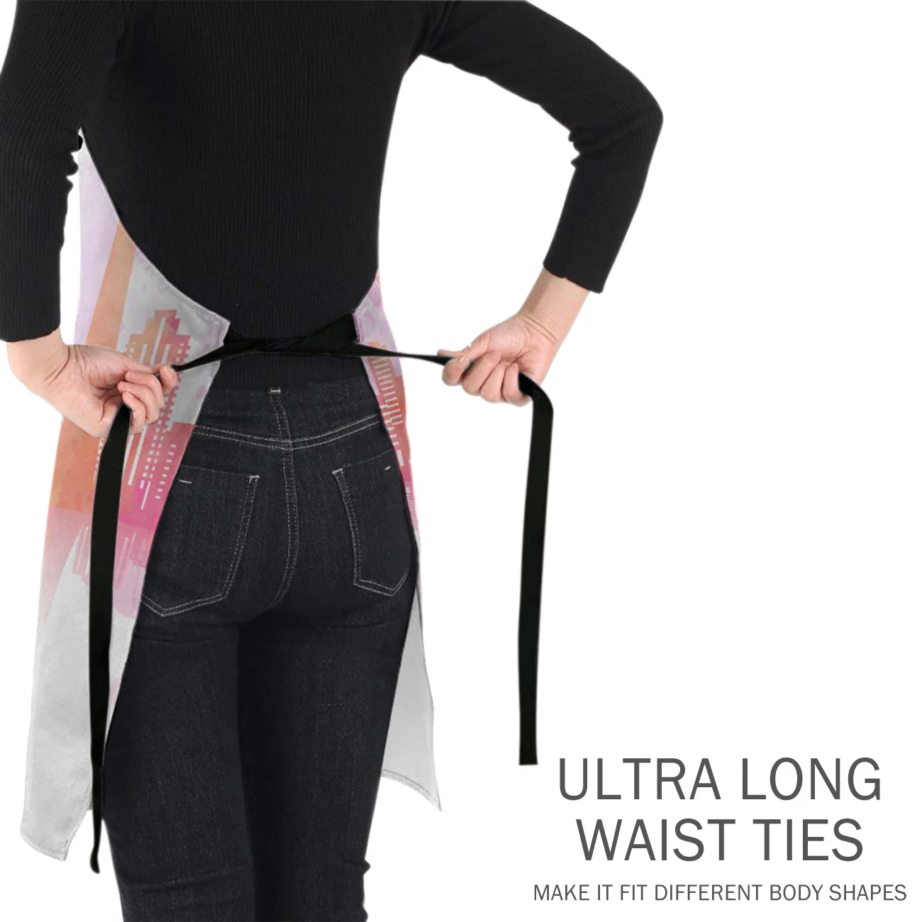 Смешной фартук Ванкувер городское здание персидский кот Кухонные фартуки для