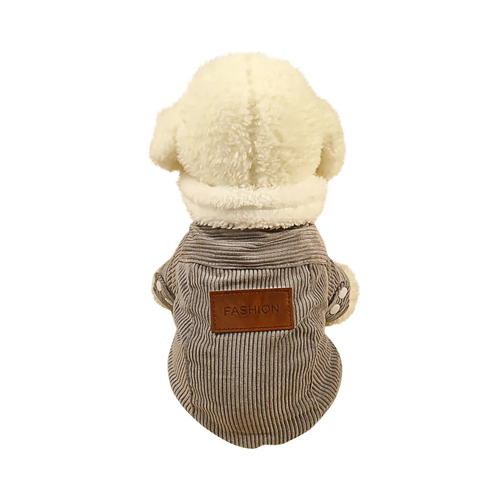 Футболка для собак Однотонная одежда кашемировая Вельветовая теплая куртка