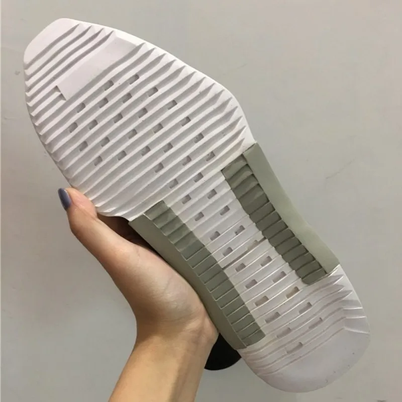 Уличные белые ботинки женские эластичные ботильоны в стиле панк из натуральной