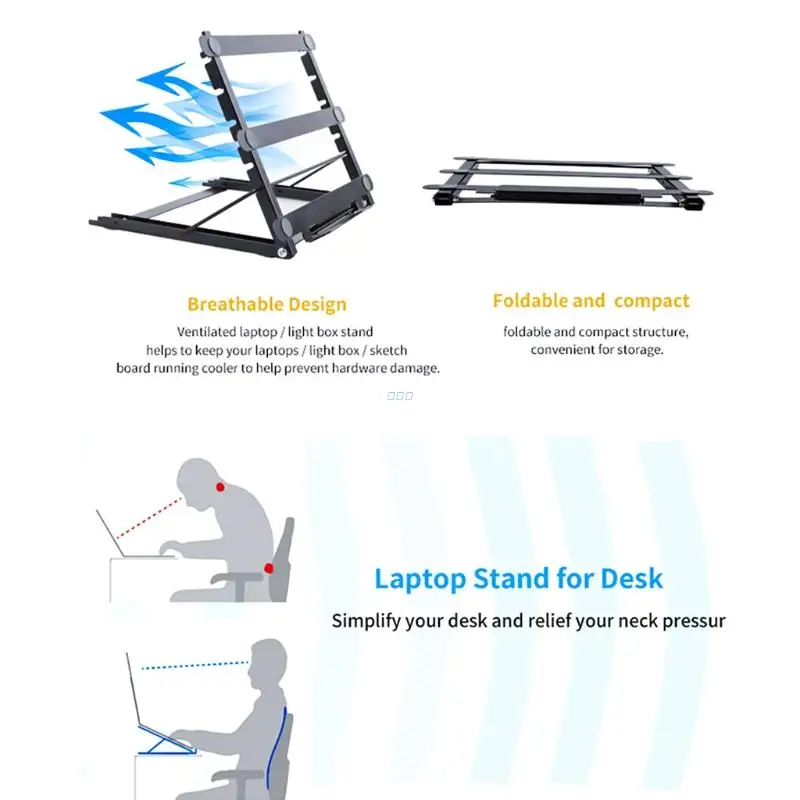 Многофункциональный держатель для ноутбука и планшета складной напольный