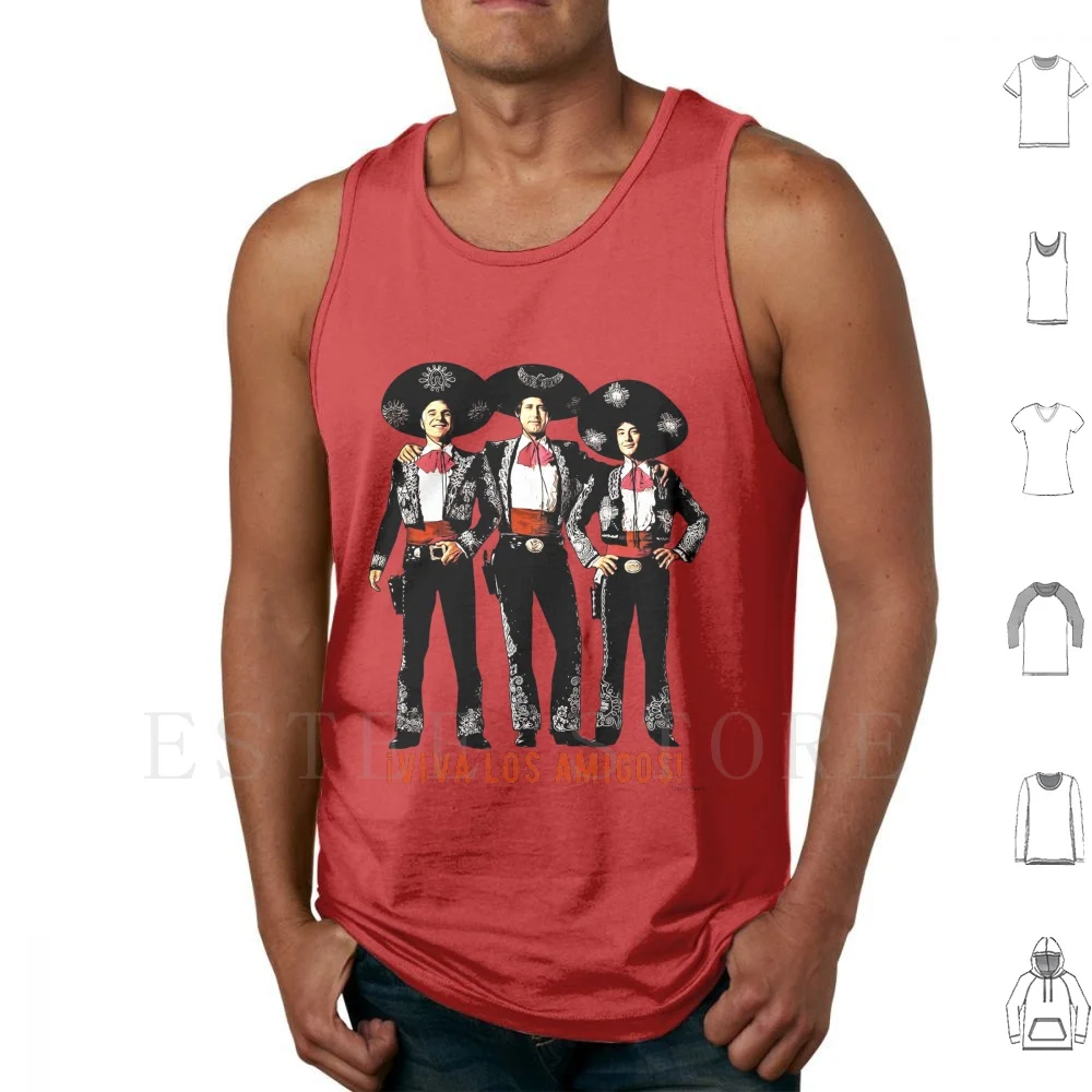 

Viva Los Amigos! Tank Tops Vest Sleeveless Viva Los Amigos Viva Amigos Live Three Amigos 3 Amigos Comedy 1980S 80S