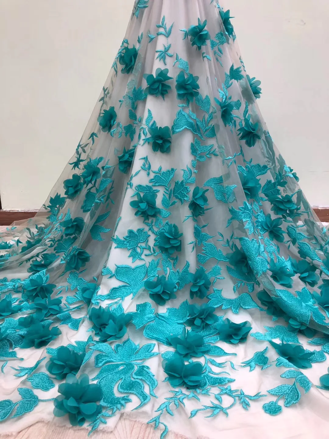 Новинка 2021 африканская кружевная ткань белый зеленый розовый цвет высокое