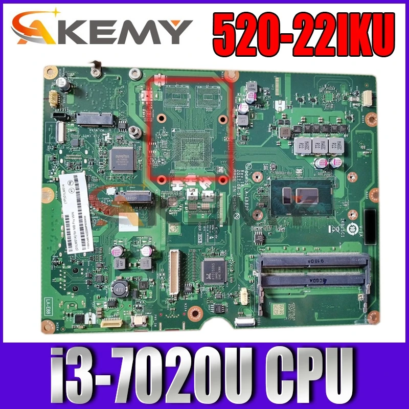 

Для моноблочного 520-22IKU LA-E882P & eacute adequado для Lenovo материнская плата i3-7020U DDR4 100% тесты ok