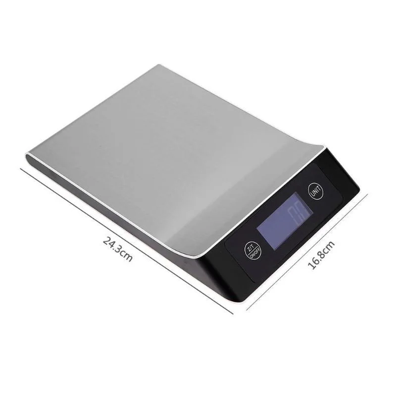 

5kg /10kg/ 15kg-1g Kitchen Weight Scale Stainless Steel Electronic Digital Food Scale For Cooking Baking Kg/tl/lb/oz/g/ml