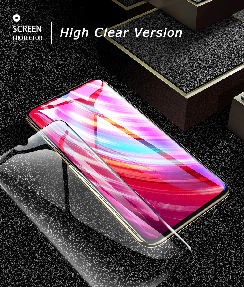 

Oleophobic Glass For xiaomi redmi note 7 8T 8 pro Screen Protector Full Cover Anti-Explosion Mi 9 Lite Se A3 6D Tempered Glass
