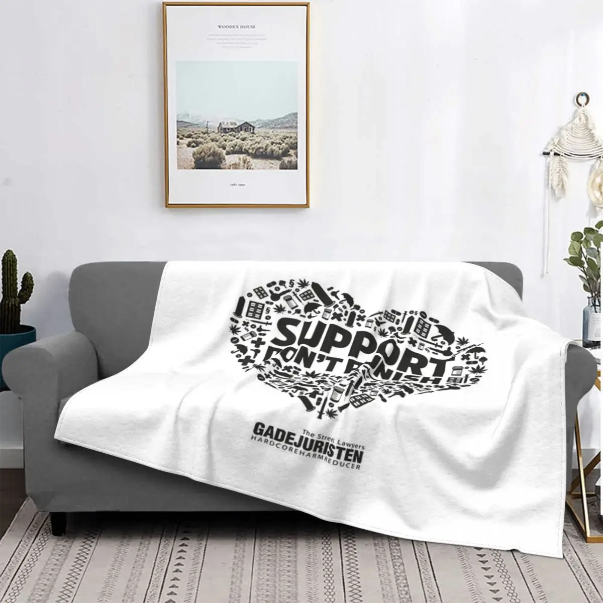 

Одеяло с надписью «Support Don & 39t» для наездников на кровать, покрывало в клетку, пушистое покрывало с капюшоном в клетку, роскошное пляжное поло...