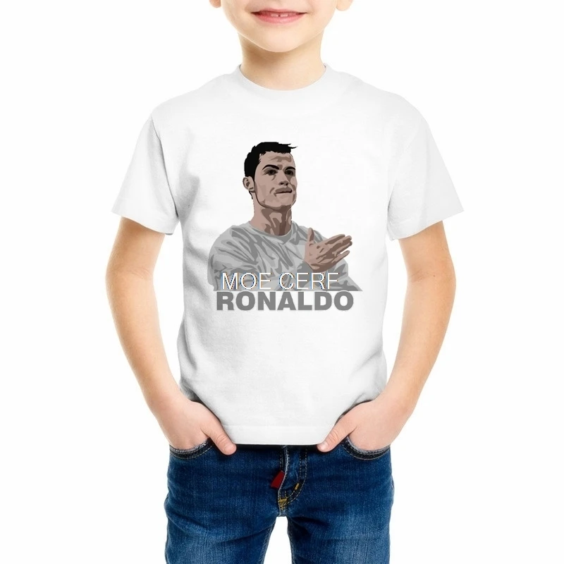 Новая летняя Стильная Детская футболка с 3d принтом «Cristiano Ronaldo», повседневные футболки, уличная одежда, camisa, топ для мальчиков и девочек, CR 7, футболка, Z9-8 - Цвет: 3