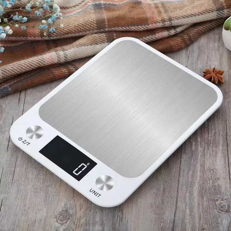 

New 10Kg/1g precision digital kitchen scale with LCD display stainless steel electronic food weighing scale for kitchen cooking