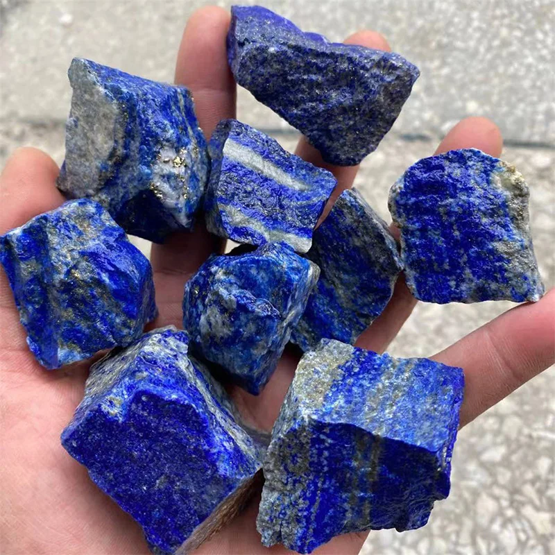 

100% Natural Lapis lazuli Stone Crystal Bule Color Rough Stone Mineral Home Decor Fish Tank Flower Crystal Decoration