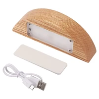solid wood led intelligent night light creative gifts new and peculiar electronic products usb touch charging table lamp