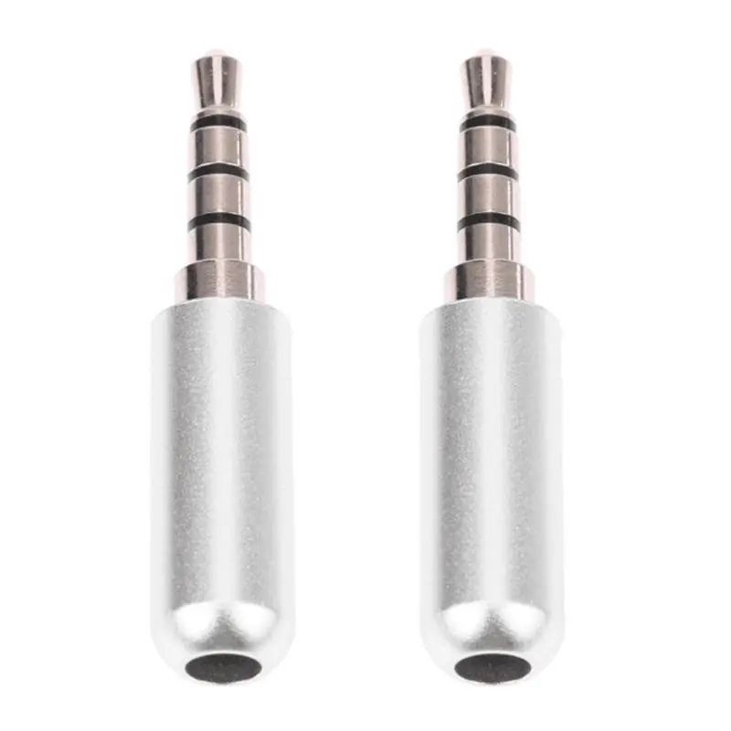 Мини Алюминий оболочки Jack 3 5 мм 4 Порты разъем для провода аудио стерео адаптер DIY