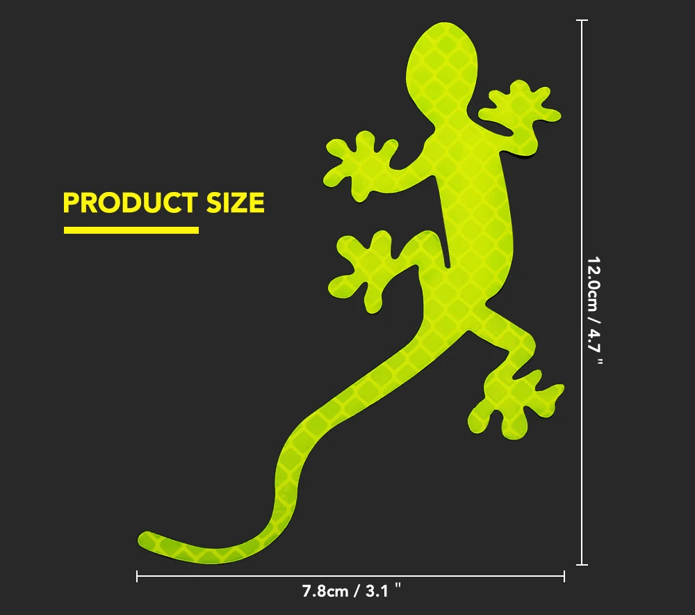 Автомобильный Декор Gecko светоотражающая лента бампер автомобиля наклейка