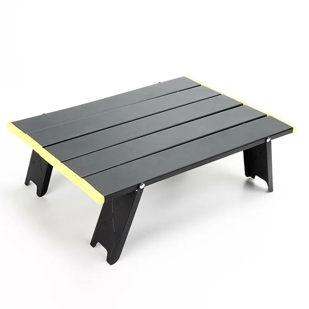 

Portable Mini Picnic BarbecueTable Beach Camping Travel Aluminum Ultralight Folding Waterproof Mini Folding Table Computer Desk
