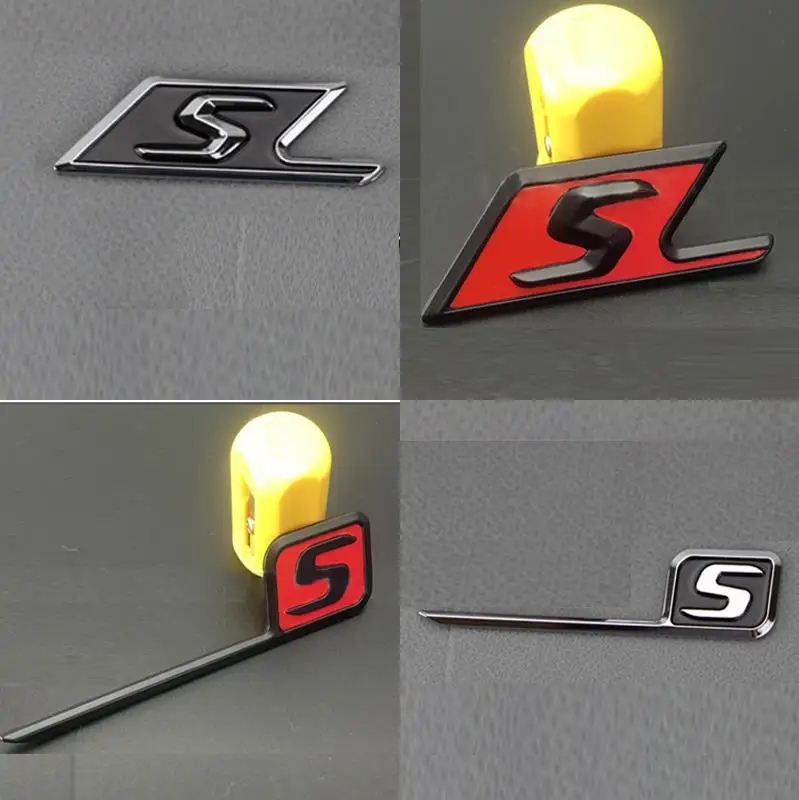 S Logo 3D Car Sticker for Mercedes Benz AMG W204 W203 W205 W212 W211 W213 W210 CLA CLK GLK Accessories Rear Fender Emblem Badge |
