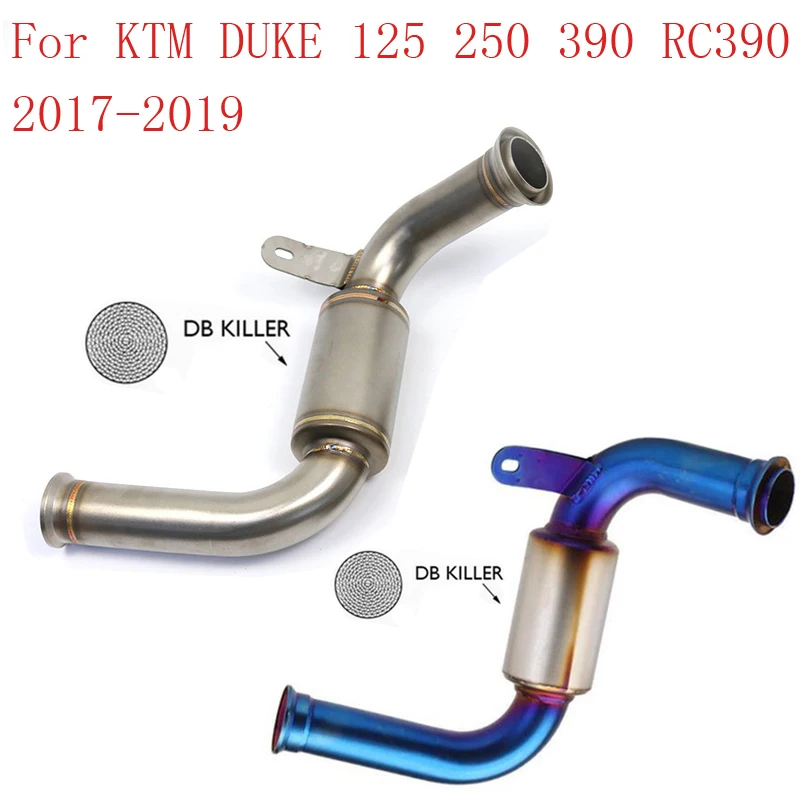 

Системы выхлопных газов, Соединительная труба средней трубы для KTM DUKE 125 390 250 duke RC125 RC250 RC390 2017 2018 2019 escape moto DB-killer