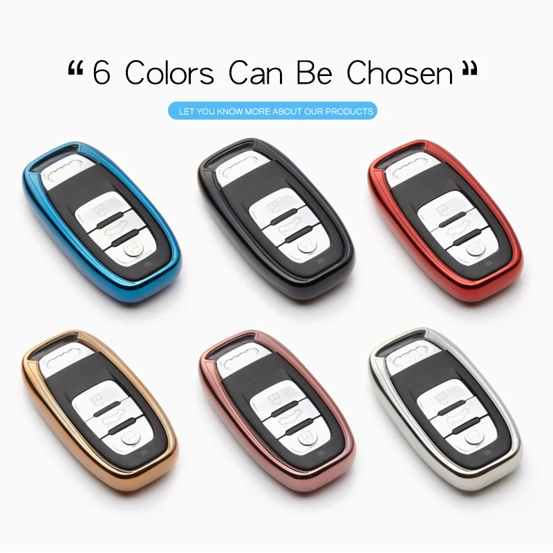 Новинка Мягкий ТПУ чехол для автомобильного брелка ключей Audi Q7 A6 C6 4F RS3 A3 8P 8V A4 B8 Sline