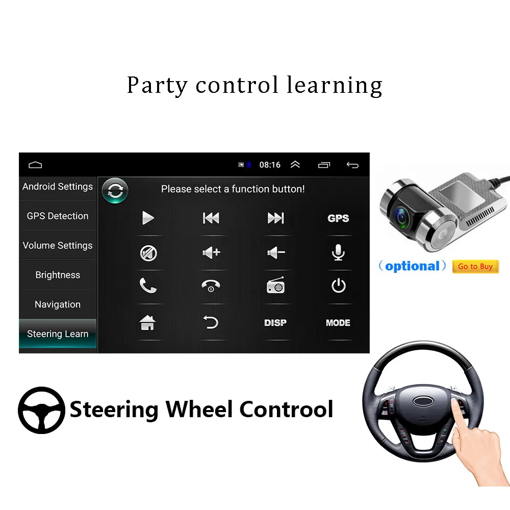 Camecho 2 Din Android 8 1 Автомобильный GPS мультимедийный плеер WIFI/USB 2din для VW Toyota Polo Golf Honda