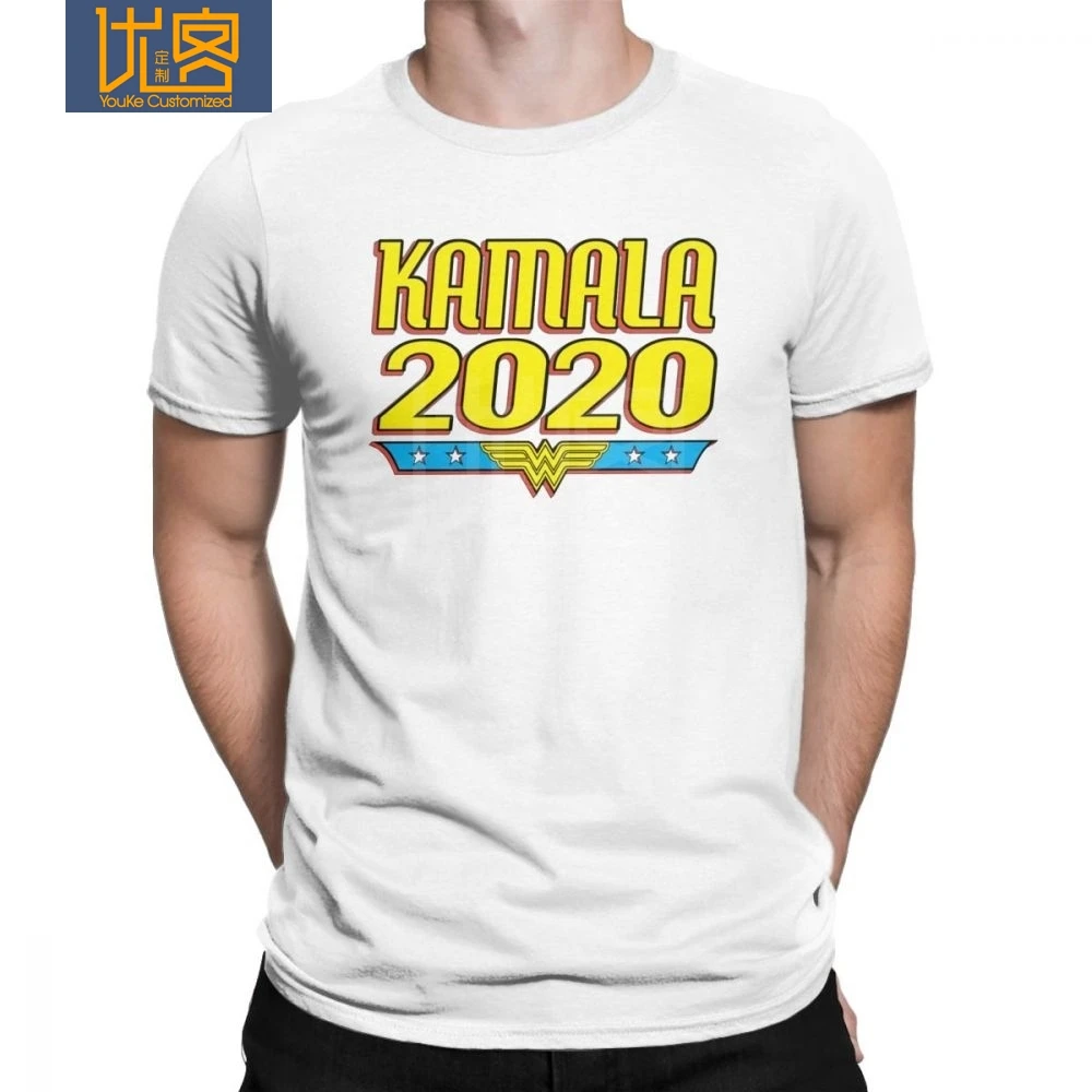 Мужская футболка Kamala Harris 2020 футболки с коротким рукавом круглым вырезом