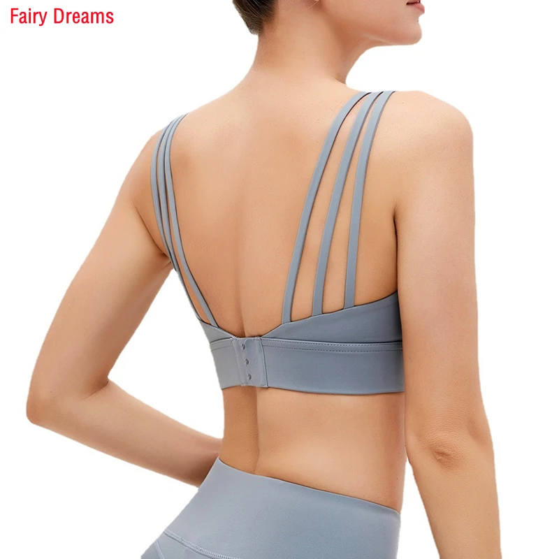 

Майка спортивная женская, облегающий жилет для фитнеса, тонкий топ на бретельках, противоударное нижнее белье для йоги, тренажерного зала, т...