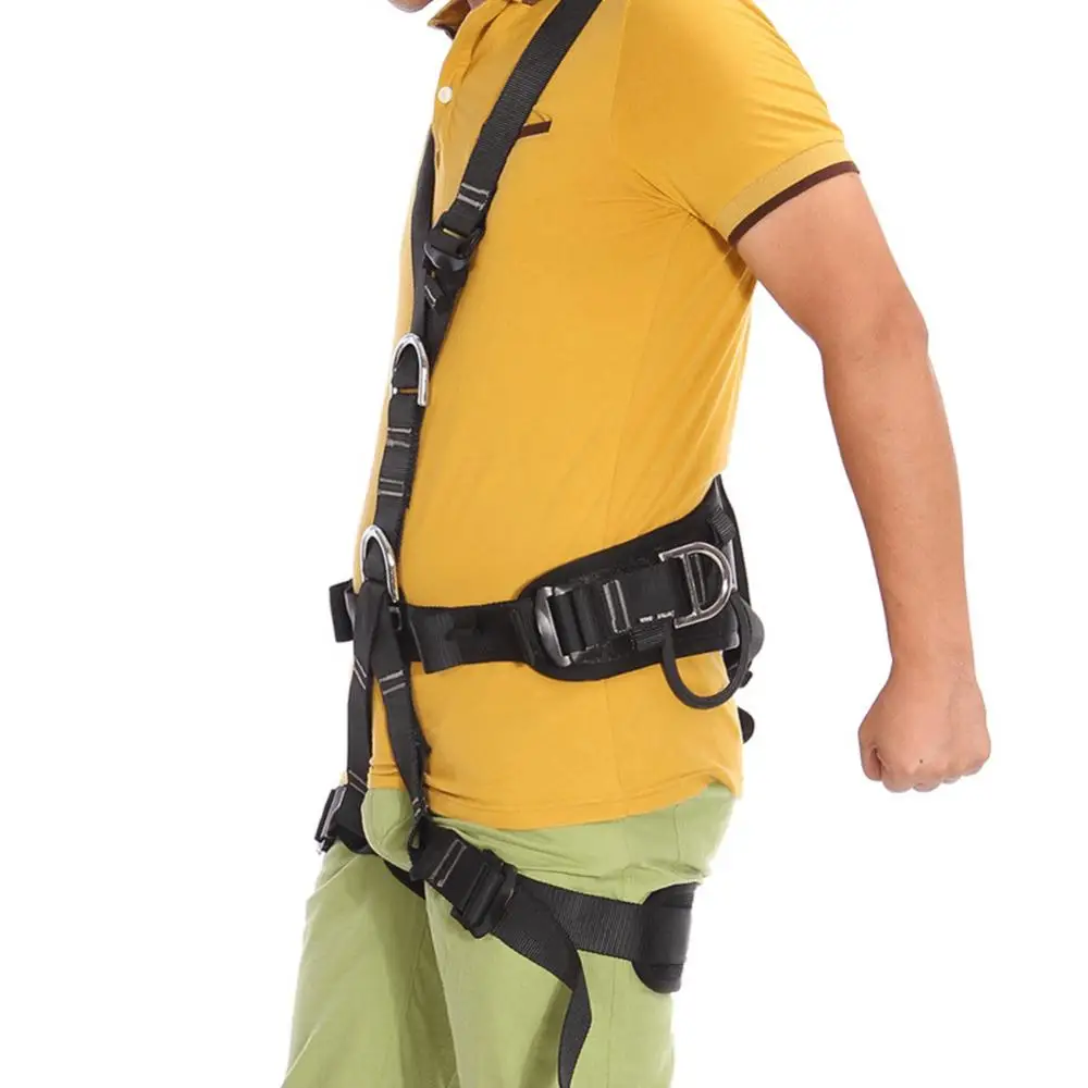 Черный 160-190 см регулируемый Безопасность веревка для всего тела на открытом