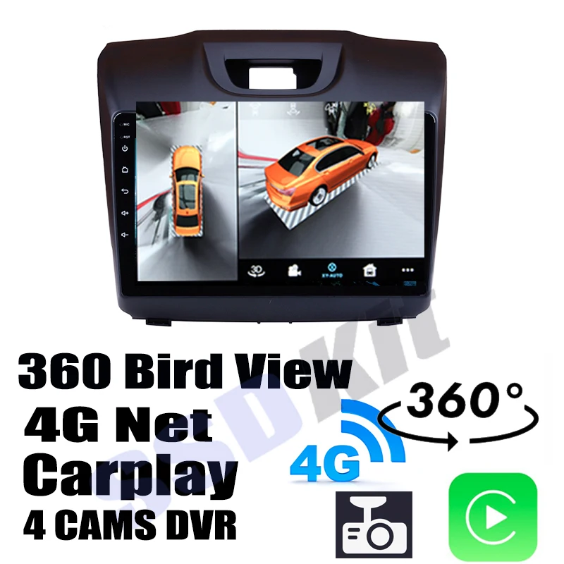 

Для Chevrolet S10 Trailblazer Колорадо 7 для Isuzu D-Max Dmax автомобильная аудио-навигация GPS Carplay DVR 360 Birdview 4G Android