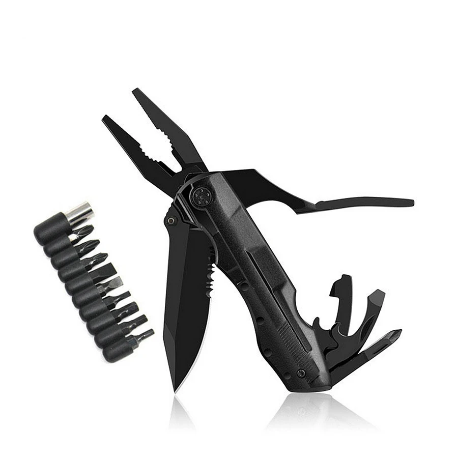

Outdoor Survival Folding Pliers Multitools Knife Screwdriver Bottle Opener Set