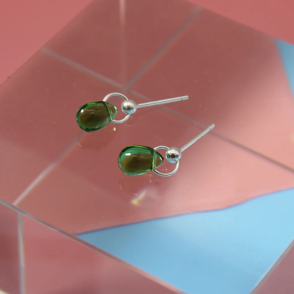 Trustdavis серьги капельки из стерлингового серебра 100% пробы для женщин и девушек