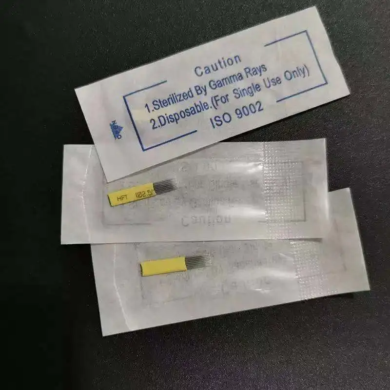 Иглы для микроблейдинга Lamina Tebori 9/15/17/200 игл U-образное лезвие перманентного