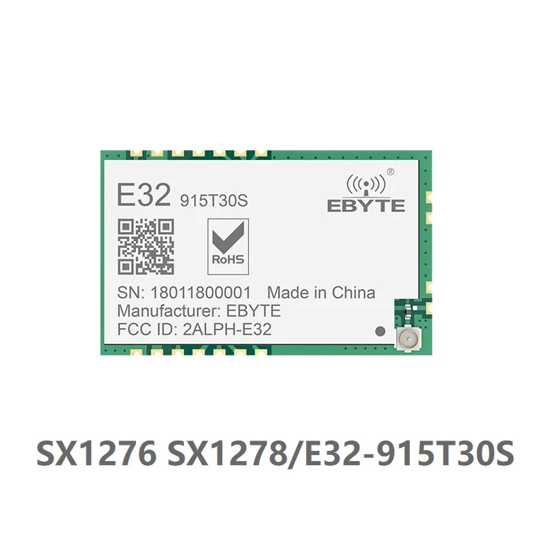 

E32-915T30S LoRa SX1278 TCXO 915MHz 1W SMD Wireless Transceiver Long Range SX1276 Transmitter Module For IPEX Antenna