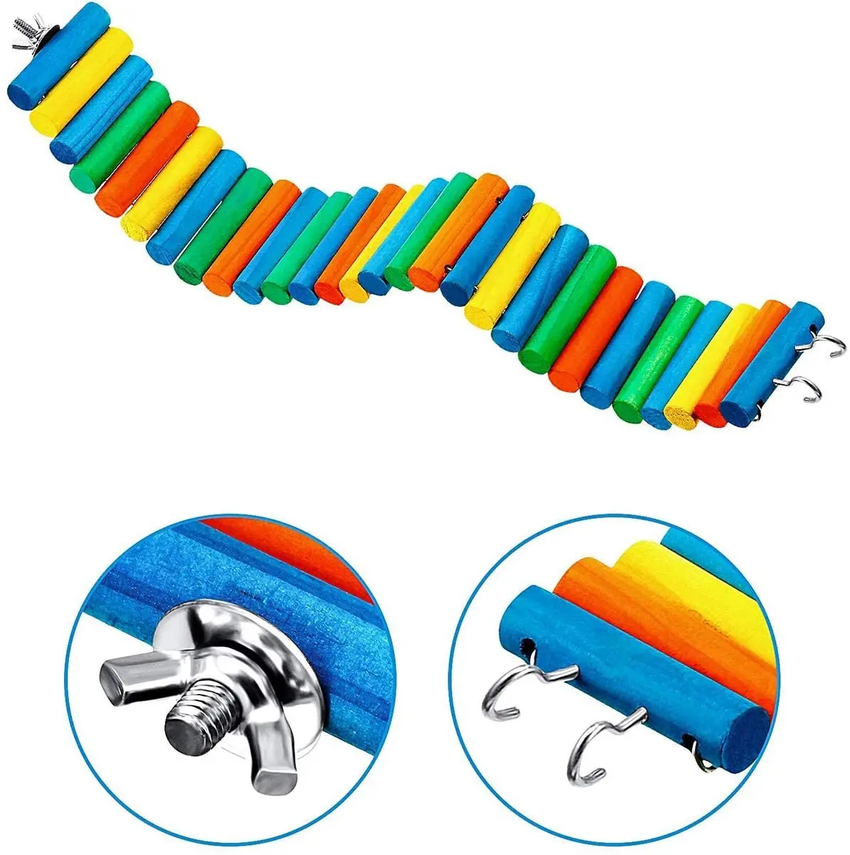 

Small animal suspension bridge toy, rock climbing stairs, rainbow glider, mouse, squirrel, elastic mouse, ladder