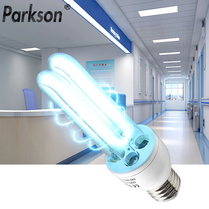 УФ лампа бактерицидная для стерилизации 220 В переменного тока E27 15