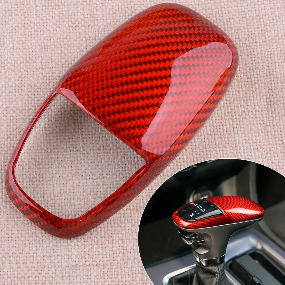 

Красная ручка переключения рулевого механизма автомобиля Накладка аксессуары подходят для Dodge Challenger, Charger 2015 2016 2017 2018 2019 2020