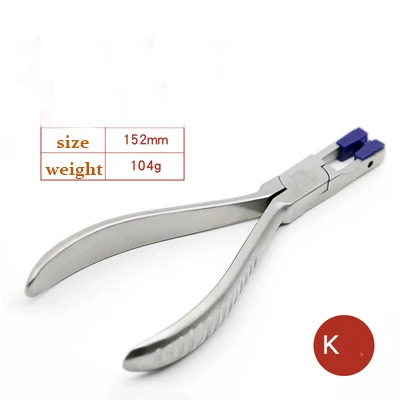 Плоскогубцы из нержавеющей стали, ювелирные изделия, нейлоновое кольцо, плоскогубцы, Ремонтный браслет, формовочные Пружинные гнущиеся очки, инструменты для ремонта - Цвет: K