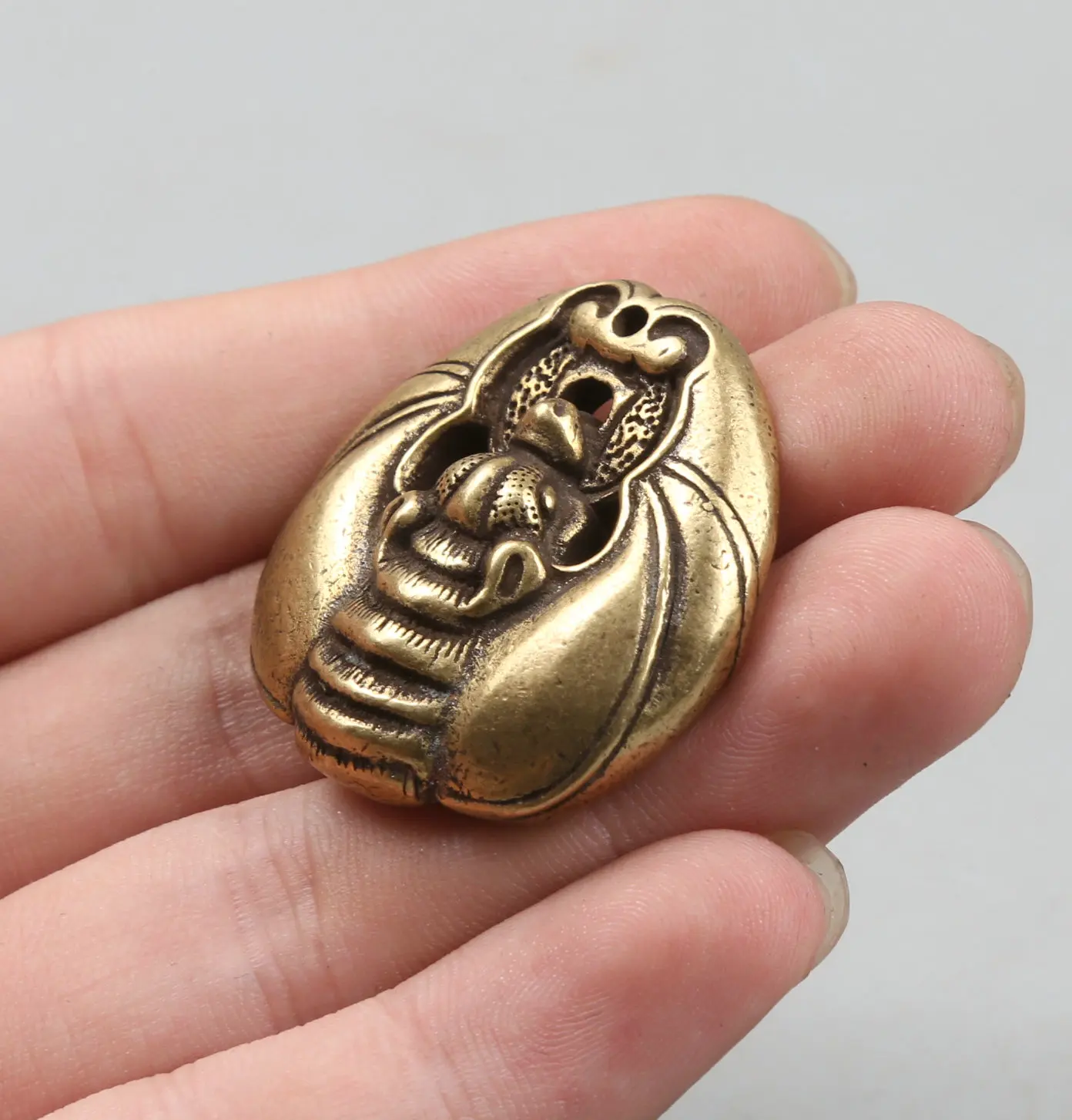 Коллекция редких китайских сувениров 34 мм/1 3 дюйма маленькая бронзовая