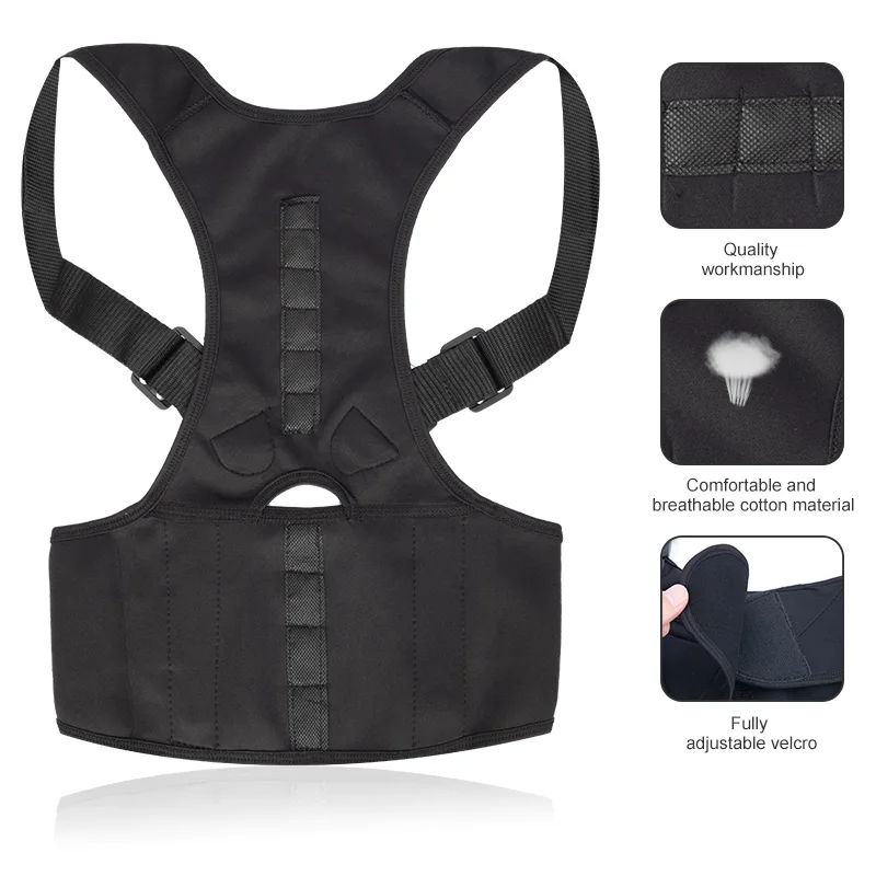 Коррекция Осанки Спины регулируемый плечевой Поясничный Бандаж Поддерживающий