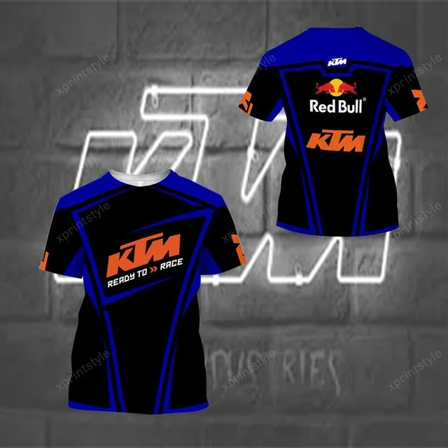 

3D printing T-shirt casual sports men's logo racing uniform T-shirt oversized streetwear 2021 brand new