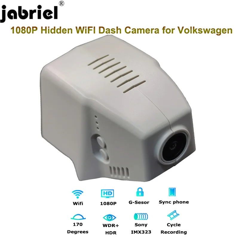 Jabriel Скрытая 1080P Wifi видеорегистратор для автомобиля Volkswagen vw Tiguan Atlas passat Golf sharan magotan