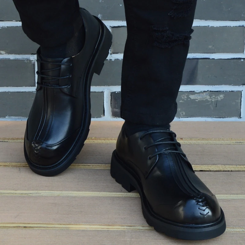 Мужские кожаные туфли Повседневная Новая обувь из 2020 натуральной кожи мужские