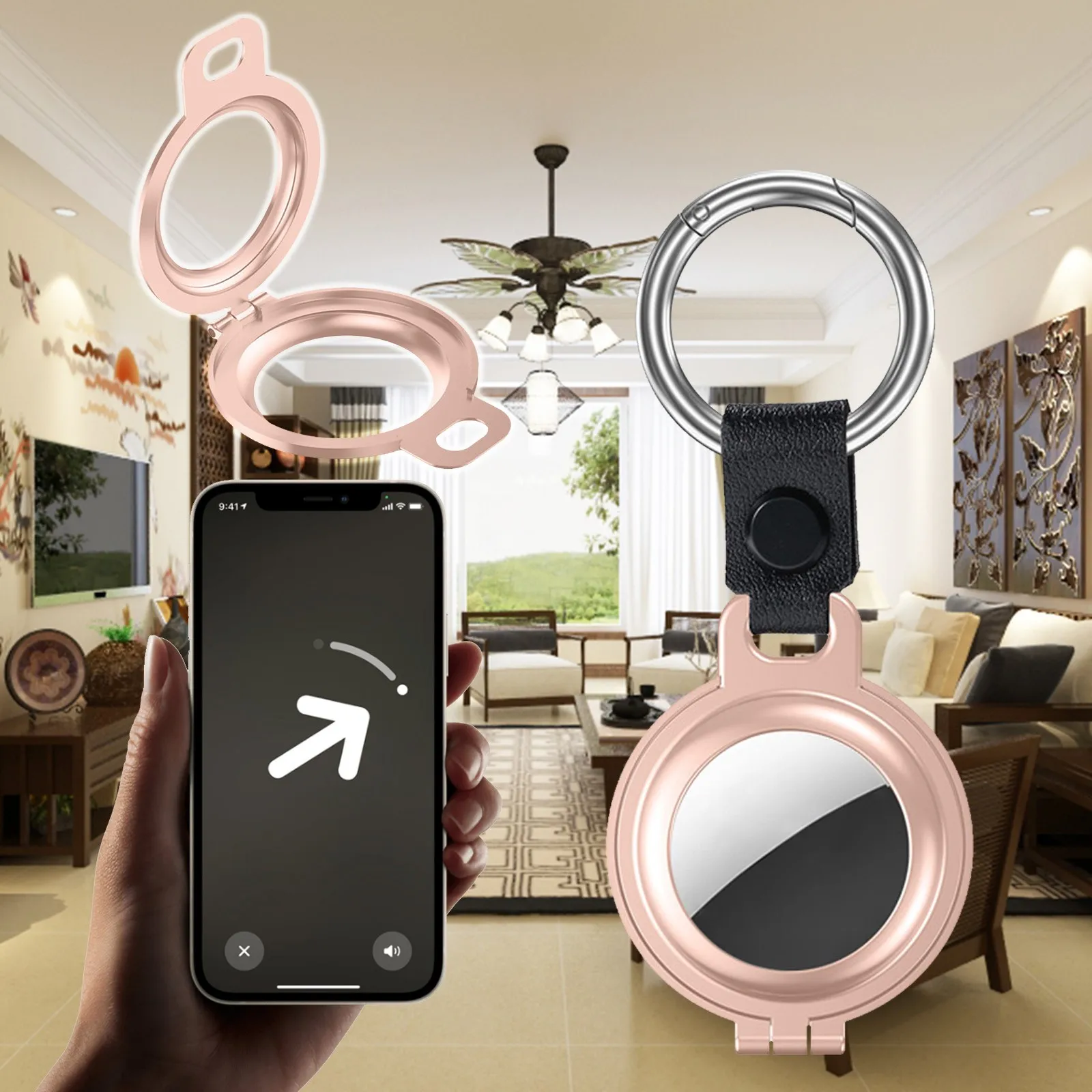 

High Quality Replace Protection Accessories Suitable For Airtag Metal Pprotective Sleeve Clamshell Protective Sleeve