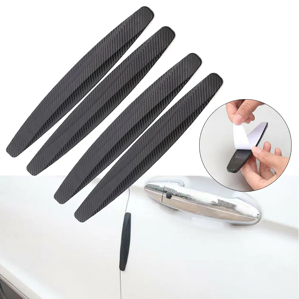 

4Pcs Car Side Door Edge Protector Protective Strip Scrape Guard Bumper Guards Handle Cover Sticker Car Styling Emblem