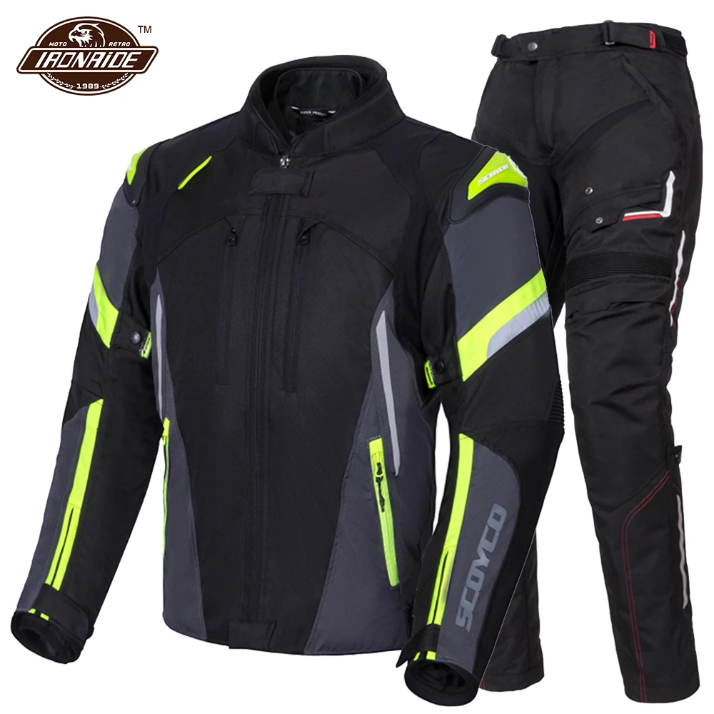 

SCOYCO Waterproof Motorcycle Jacket Windproof Motocross Jacket Wearable Moto Protection Moto Jacket With Removeable Linner