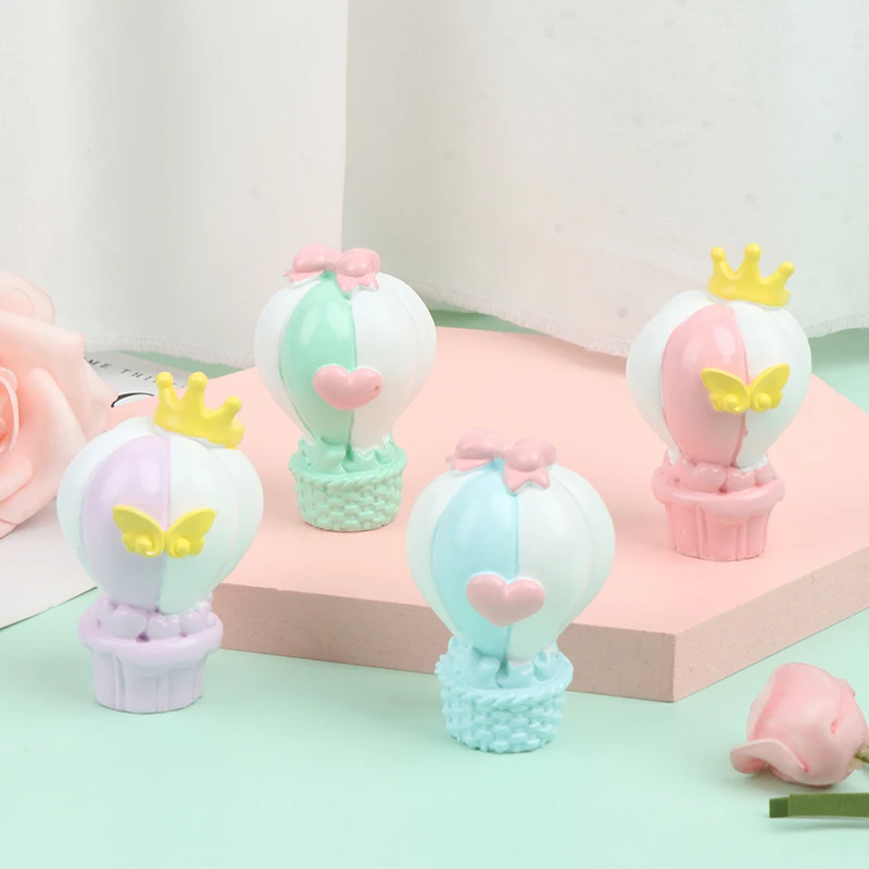 1 шт. Смола Мини милый воздушный шар украшение скульптура домашний офис