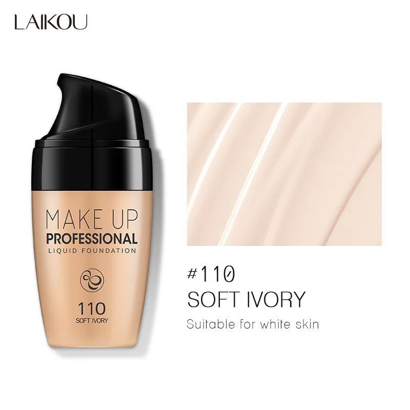 30ml Soft Ivory 110 30 мл Крем-основа для лица водостойкий стойкий консилер жидкий профессиональный макияж полное покрытие матовая основа для макияжа - Цвет: 30ml Soft Ivory 110