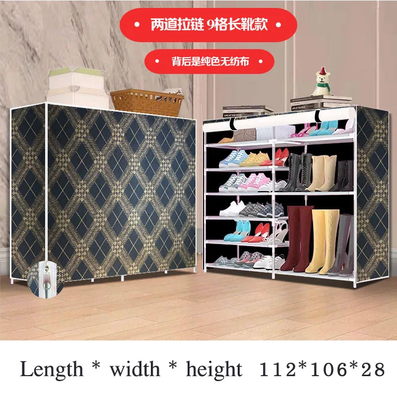 

Многослойный Тканевый шкаф для обуви «сделай сам», складной органайзер для обуви с защитой от пыли, простой шкаф для хранения обуви