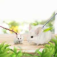 length 1 4m adjustable hamster leash cotton rope harness leash collar rat mouse hamster go out leash small pet supplies