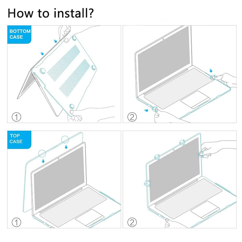 Новый матовый чехол для ноутбука 11 12 13 15 16 дюймов Macbook Air Pro Retina 2020 2019 A2179 A2289 A2251