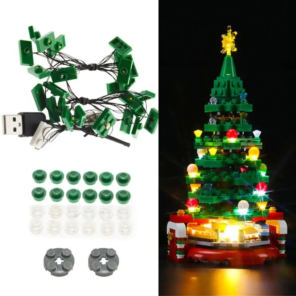 

Led Light Fit For LEGO 40338 LLK365 Christmas Tree Blocks Model Light Included Set Accessories (Only Not Led )The W5C0