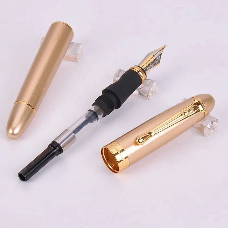Ручка перьевая Jinhao 450 полностью металлическая с золотым зажимом 22 цвета 0 5 мм|fountain