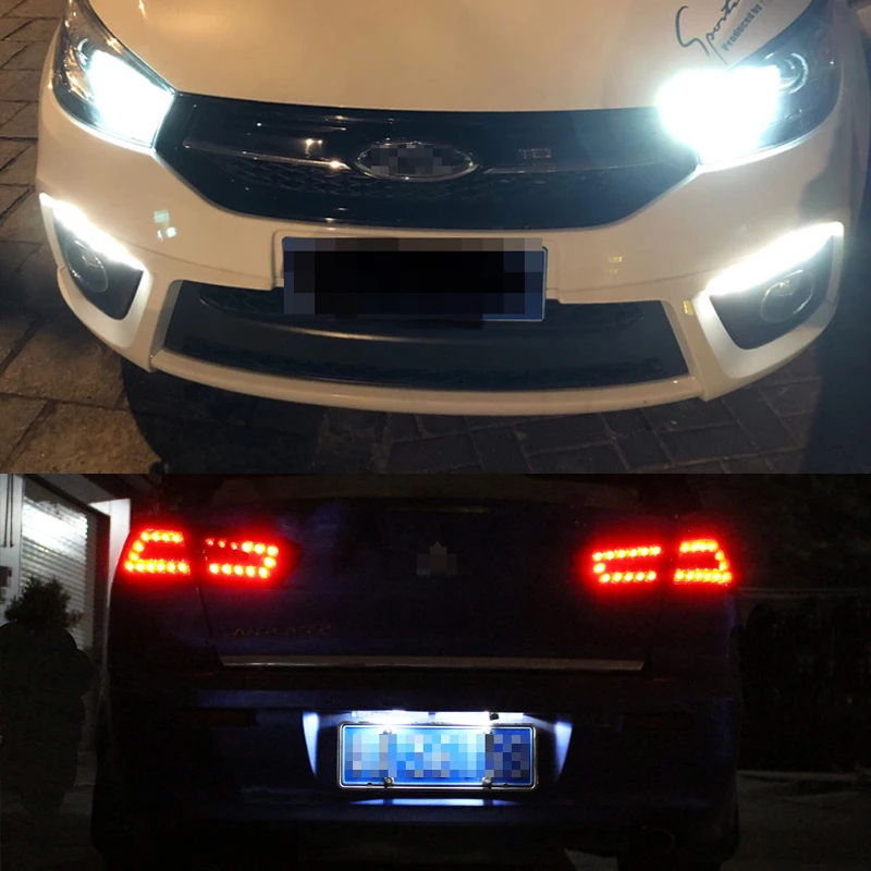 

10pcs W5W T10 LED Lights 2825 168 Bulb Car Auto Lamp For Renault CLIO Scala Duster Logan Megane fluence twingo logan koleos audi